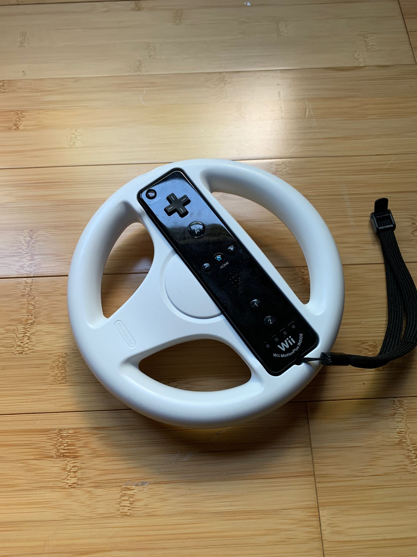Wii Wheel with Wii Controller