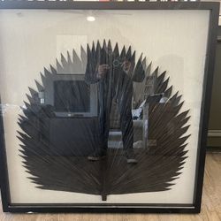 Pottery Barn Palm Frond Art