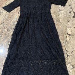 Black Size Medium Nursing Dress 