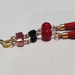 Red And Black Earrings 