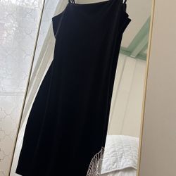 Elegant Black Velvet Dress