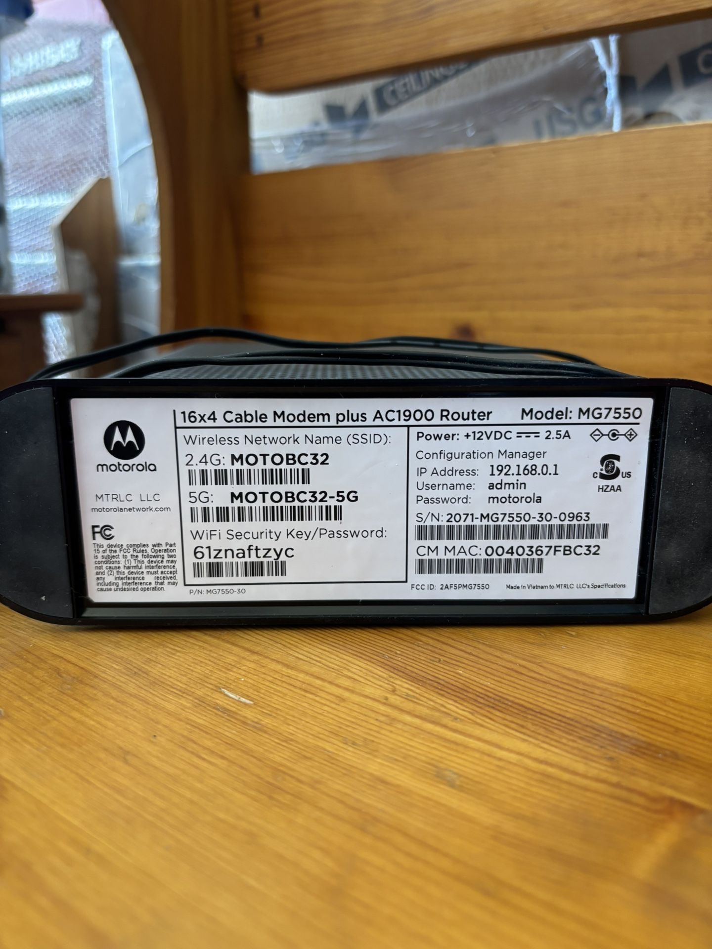 New Internet Modem Router 