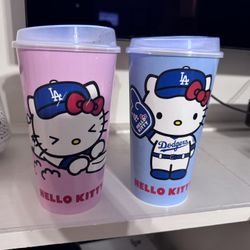 Hello Kitty Souvenir Dodgers Cups