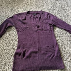 Purple, Long Sleeve Top