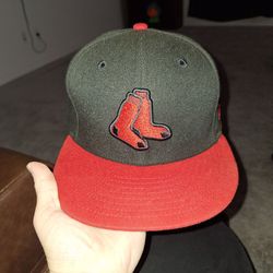 Red socks 7 3/8 fitted hat