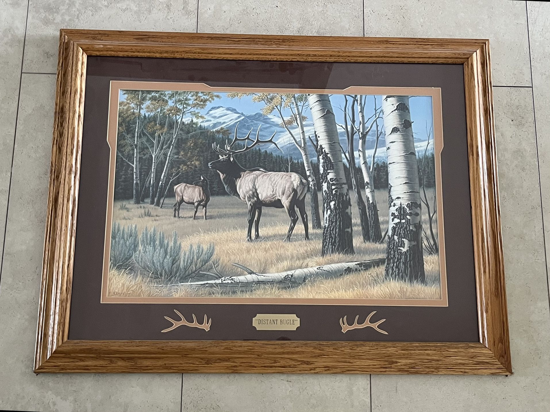 Paul Krapf 1988 Distant Bugle Framed Art