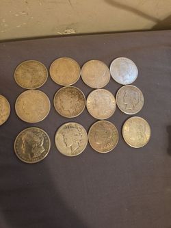 Silver Morgan dollars