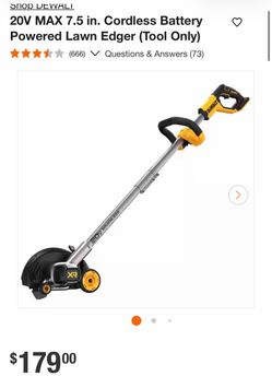 DEWALT 20V MAX Cordless Lawn Edger Tool Only