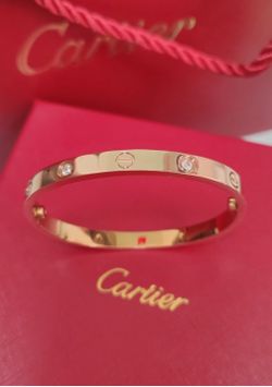 Rose gold bangle bracelet