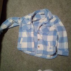 Cute Plaid Jacket Size (10\12)
