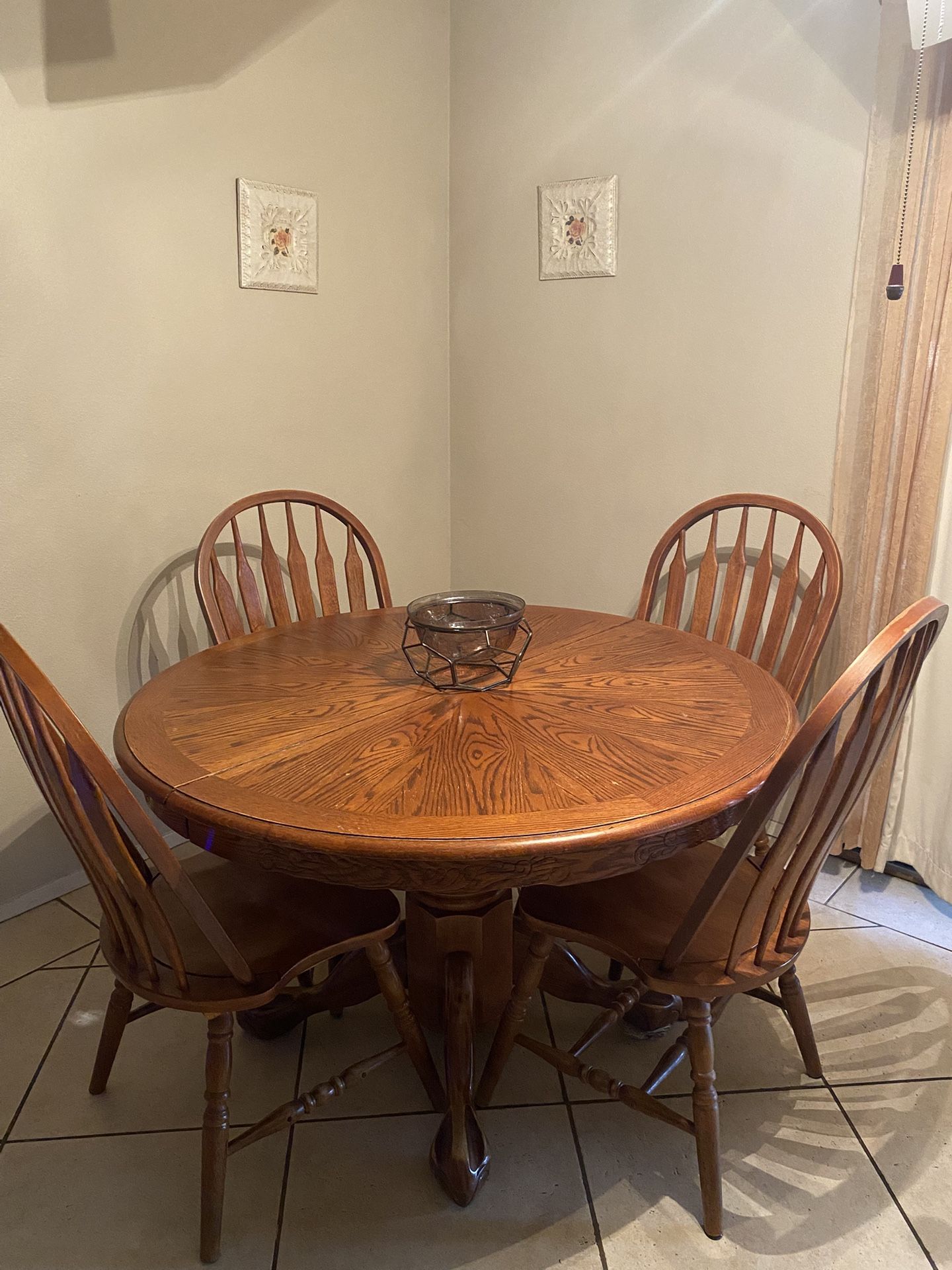 Round Wood Table