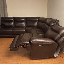 Power Reclining Sectional Couch