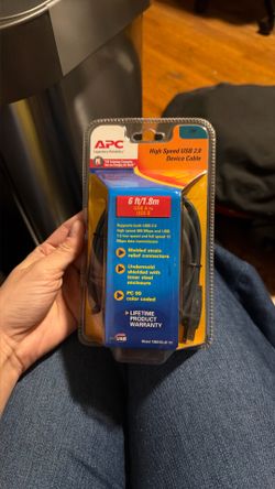 USB-A to USB-B printer cable-6ft