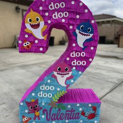 Baby Shark Number 2 Pinata 