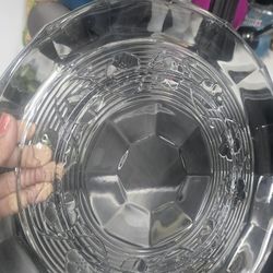 Glass Platter Dish 12" Round $4