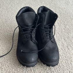 Timberland Boots Men’s 10 M Premium Black Nubuck Leather 6” Primaloft 400g 10073