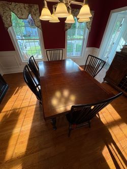 Dining Room Set with Bar Cabinet & Hutch