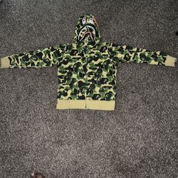 Bape Camo Shark Hoodie Yellow