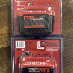 CRAFTSMAN V20 Lithium Ion Battery for Power Tools, 9 Ah, LED Charge Indicator (CMCB209)