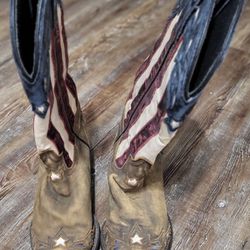 Laredo Patriotic Cowboy Boots Sz 7.5