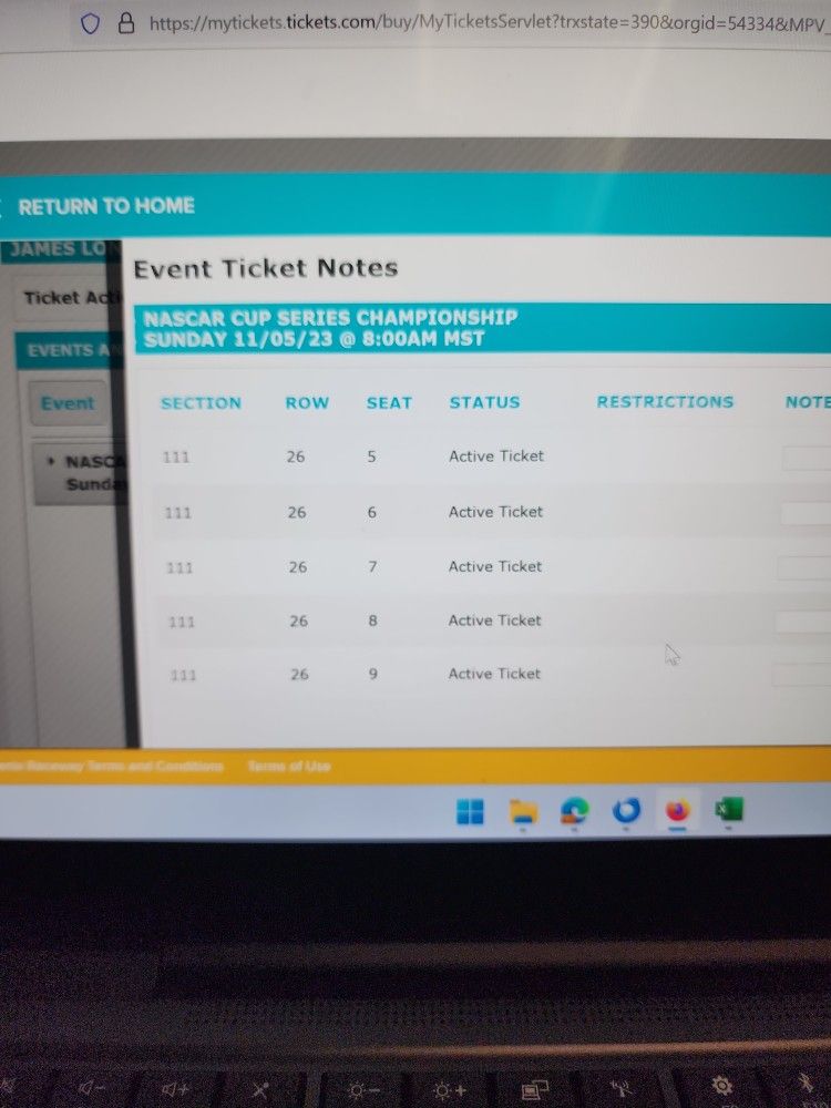 Nascar Cup Championship Tickets Phoenix Arizona