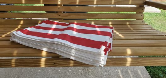 Red And White Material