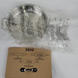 All-Clad D3 3-Ply 3 Quart Stainless Steel Saute Pan With Lid