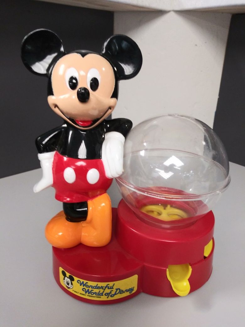 1986 Mickey Mouse gumball machine