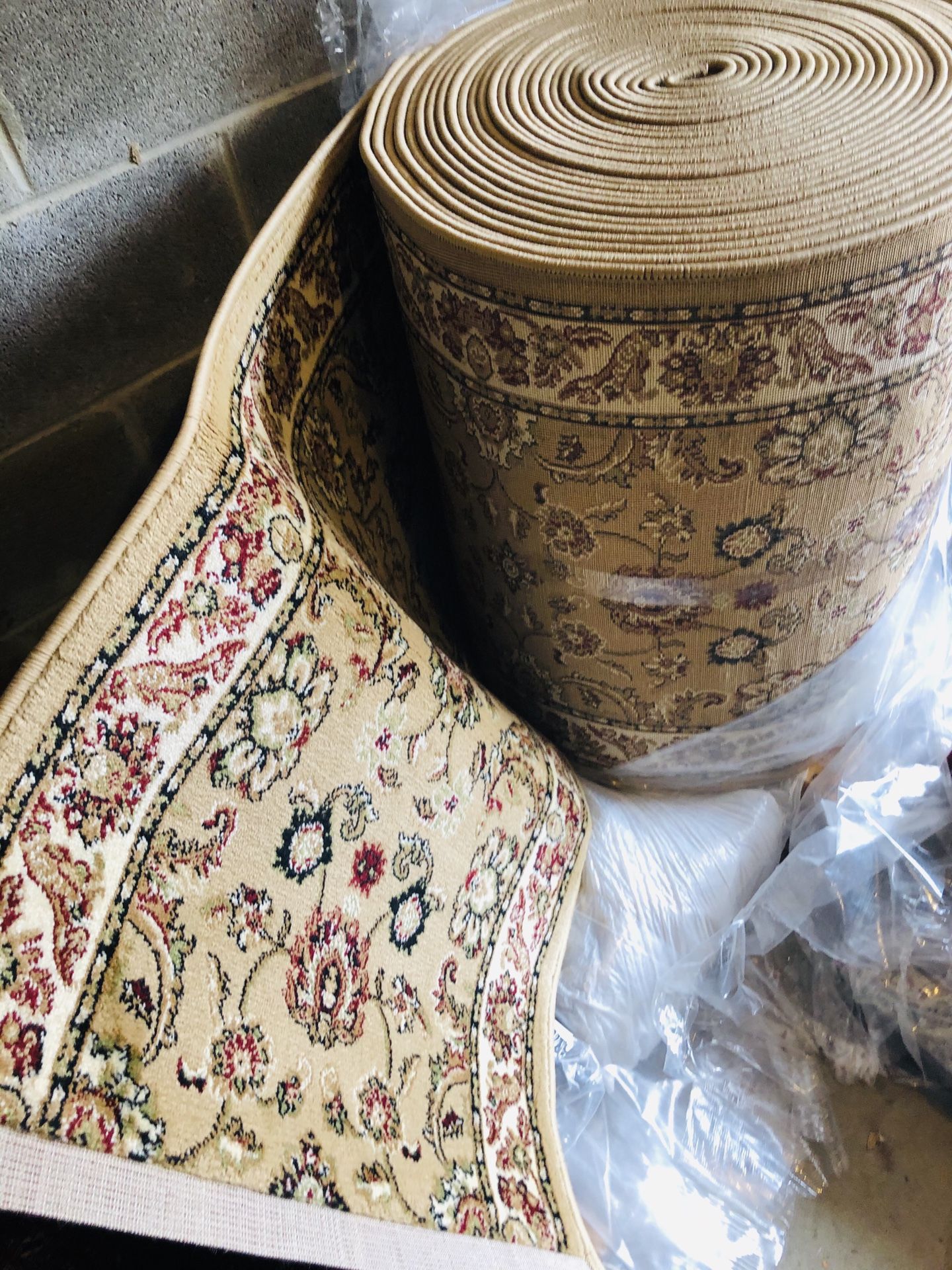 Brand new Runner Carpet 30 feet long for stairway , hallway, entryway rug runners beige tan color