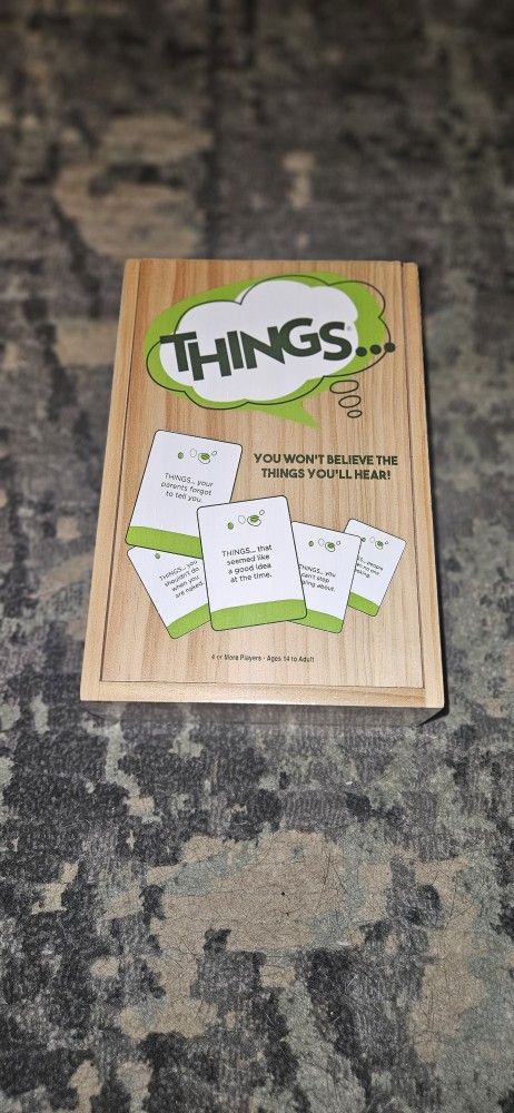 THINGS... Card Game Wooden Box Edition Brand New & Factory Sealed!