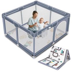  Suposeu Baby Playpen with Mat, Portable Baby Play (New In Box)