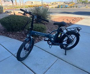 Concord Bicicleta Eléctrica Plegable Urbanfold de 20", ,36V, Clase 2, Azul, para Ciclistas de 4'11" - 6'2", Adulto, Unisex