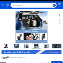 New electric wheelchair, out of the box, for small cars.