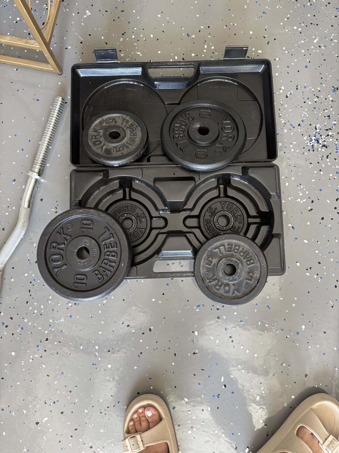Weight Set With Curl bar