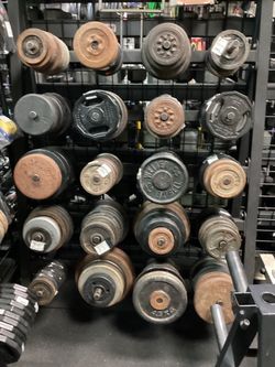 USED CAST IRON STANDARD WEIGHT PLATE SALE!