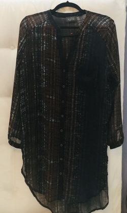 ASTR Women Teal Tunic Top Blouse M