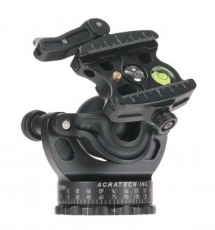 Acratech GP arcaswiss ball head gimbal and pan feature with lever head
