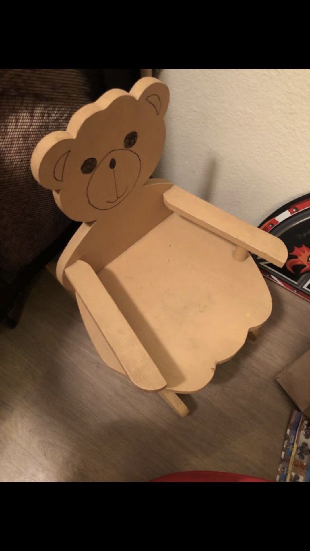 Cute little bear rocking chair kids