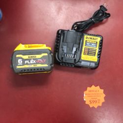 96091 Dewalt DCB606 20v/60v Lithium Ion 6.0ah Flexvolt Battery & Charger 589021