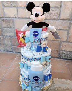 Diaper Cake For Baby Shower