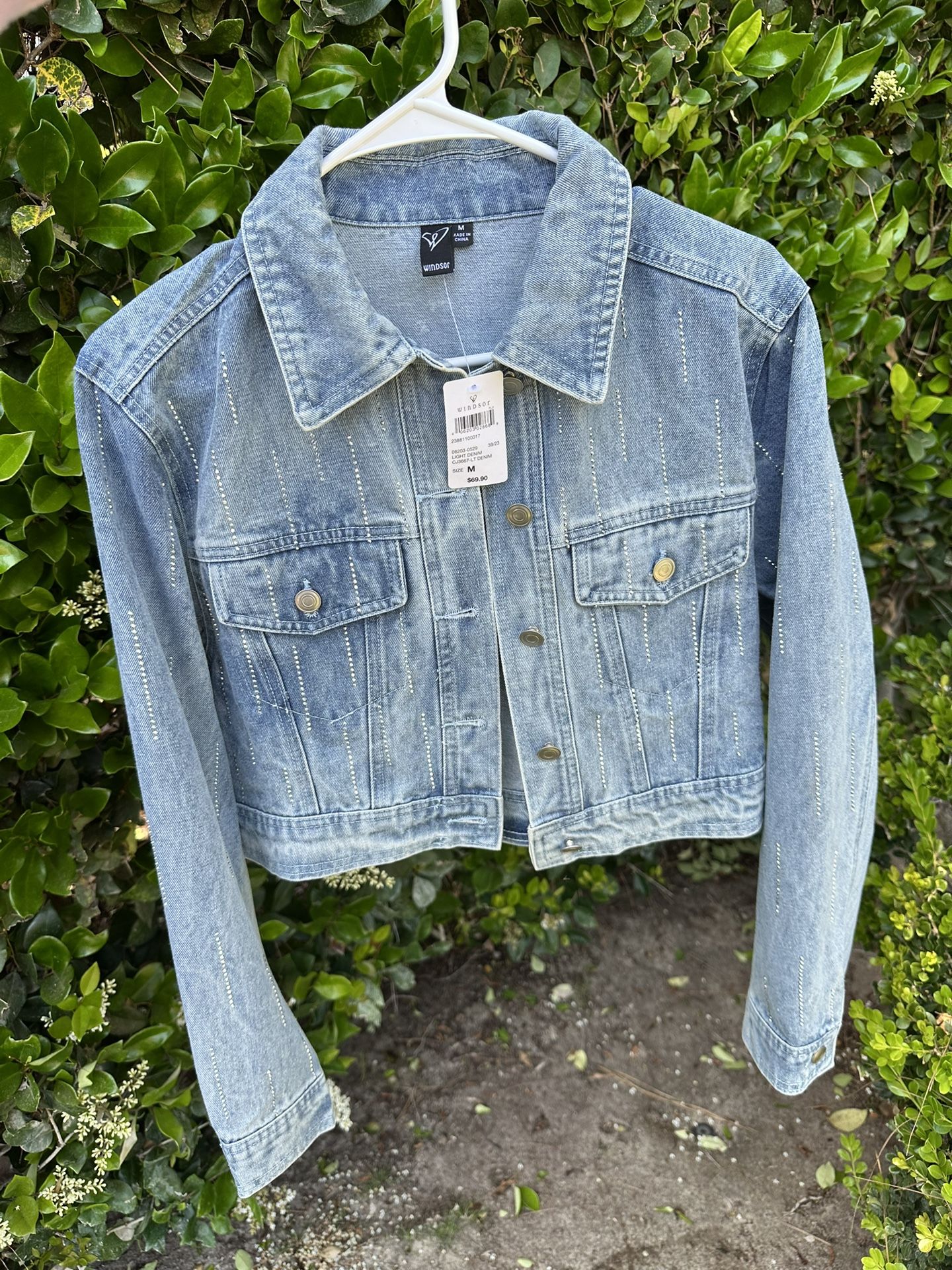 Jean Jacket with Rhinestones/sparkles