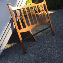 Nice Oak Bed frame 54” Wide