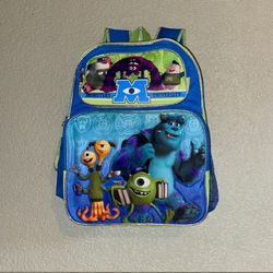 Disney Monsters Inc University Large 16” Reinforced School Backpack.