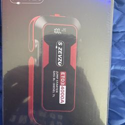 S Zevzo ET03 4000A Jump Starter - New