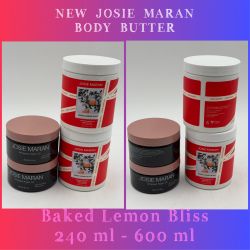  NEW BUNDLE OF 4 JOSIE MARAN BODY BUTTER BAKED LEMON BLISS