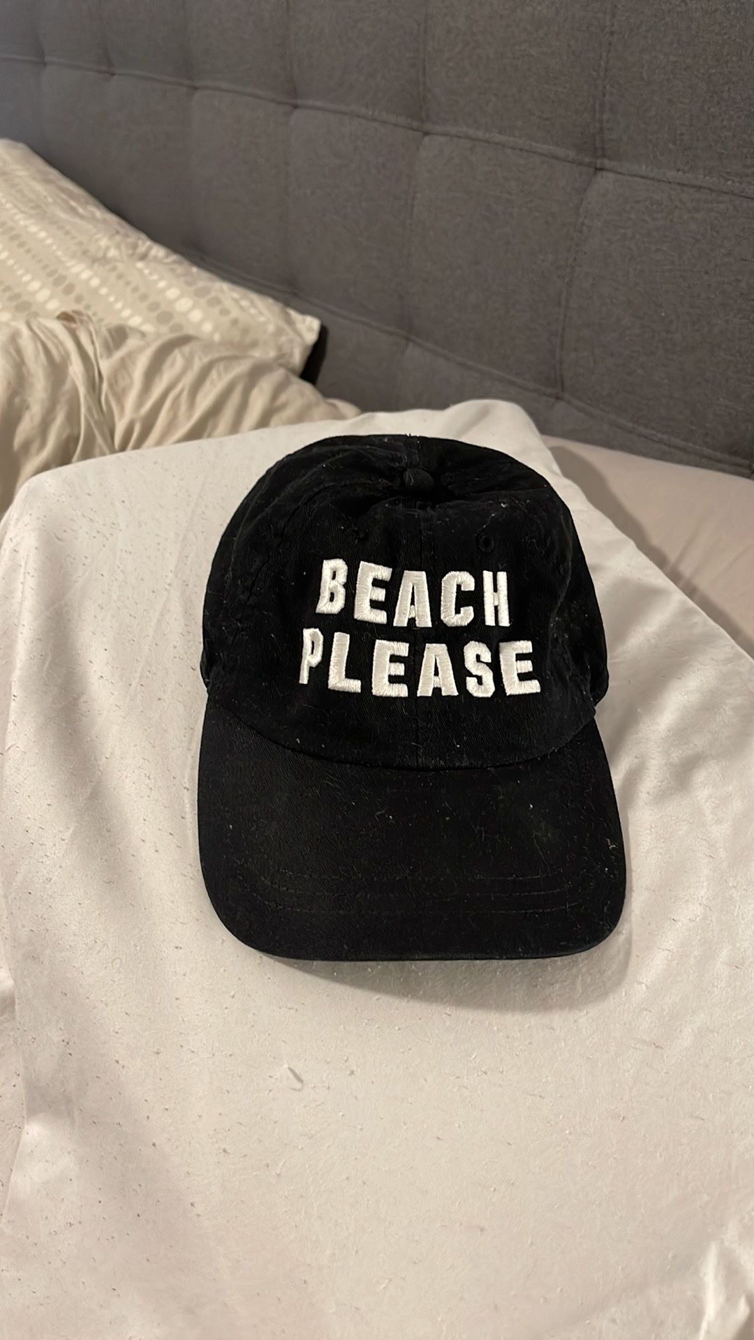 pink Victoria’s Secret Black Hat