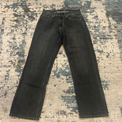 Point Zero Men's Dark Gray Straight Jeans Sz 32x32
