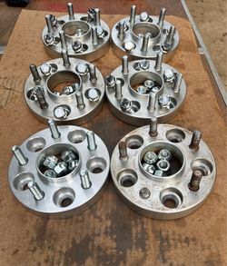 Set of 6 1” Wheel Spacers 5x110 12x1.25