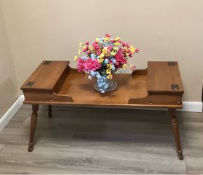 Vintage -Dough Box -Coffee Table with Storage - Mid Century Style