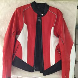 Women’s small motorcycle leather jacket